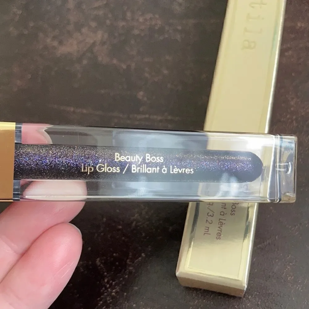 1 LEFT! Stila Beauty Boss Lip Gloss In The Black